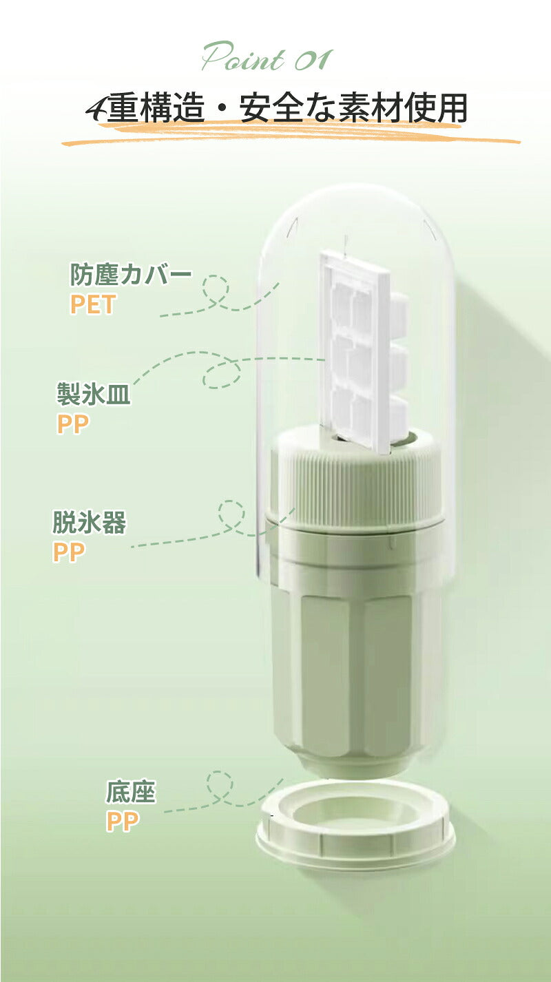 製氷器 製氷皿 回転式 大容量 アイストレー 透明蓋付 保存ケース 蓋付き 冷蔵庫専用 簡単に取り出す 漏れ防止 超低温耐性 夏休み 冷たい飲み物 ジュース 製氷 キッチン用品 家庭用 透明氷 ビール 夏休み 蓋つき 宅飲み 小分け