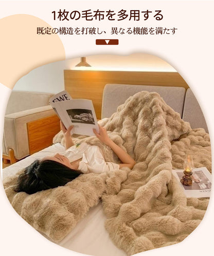 【SNSで話題】毛布 ブランケット モコモコ 冷房対策 秋 冬 厚手 ふわもこ こ毛布 ふわとろ毛布 ひざ掛け ふわふわ 掛け毛布 膝掛け ダブル ハーフ 暖かい 大判 シングル セミダブル クイーン 冬用 軽量 北欧 静電気防止 洗える 防寒 柔らかい
