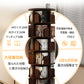 回転式本棚 飾り棚 絵本棚 回転本棚 木製 子供 漫画 ブックシェルフ 省スペース A4 耐荷重80kg 絵本 漫画 小さい 回転ラック 木目 CD DVD コtana-011