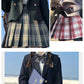 【部分即納】卒業式 スーツ 女の子 制服 5点セット フォーマルスーツ 子供スーツ jk制服 卒服 フォーマル 高校生 小学生 小学校 XS S M L XL XXL 150 160 キッズ ジャケット ブラウス チェックスカート リボン 中学生 スカート 女子