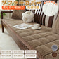 ソファーパッド 滑り止め 厚手 ふわふわ もこもこ 暖かい 洗える かけるだけ シートクッション ソファカバー ソファマット 3人掛け 座面カバー 座面だけ 長座布団 チェア 長方形 キルト 着せ替え L字 カウチ 爪とぎ 傷 汚れ防止 ロングクッション