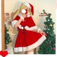 サンタコス セクシー レディース 大人  3点セットノースリーブ 膝丈  サンタ コスプレ ワンピース レディース クリスマス 衣装 女性 コスプレサンタ ワンsanta-001