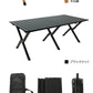 木目調 アルミ ロールテーブル 120x60cm ロータイプ 軽量 テーブル ロールトップテーブル アウトドアテーブルtable-003-cp