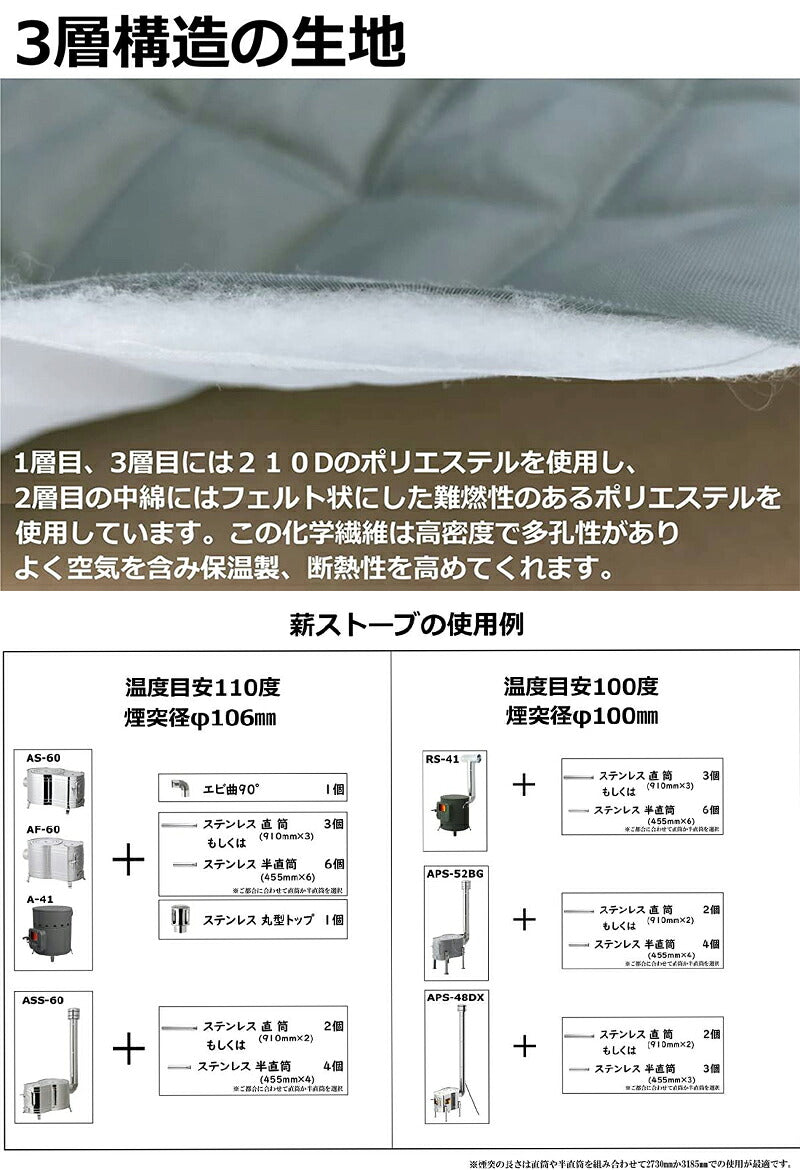 サウナテント 4人用 薪ストーブ対応 ポップアップ 煙突穴付き 簡単設営 レギュラータイプ ロウリュ テントサウナ アウトドア キャンプ 200*200*210cm 家庭用 防災用 テントサウナ 氷釣り 釣り 冬