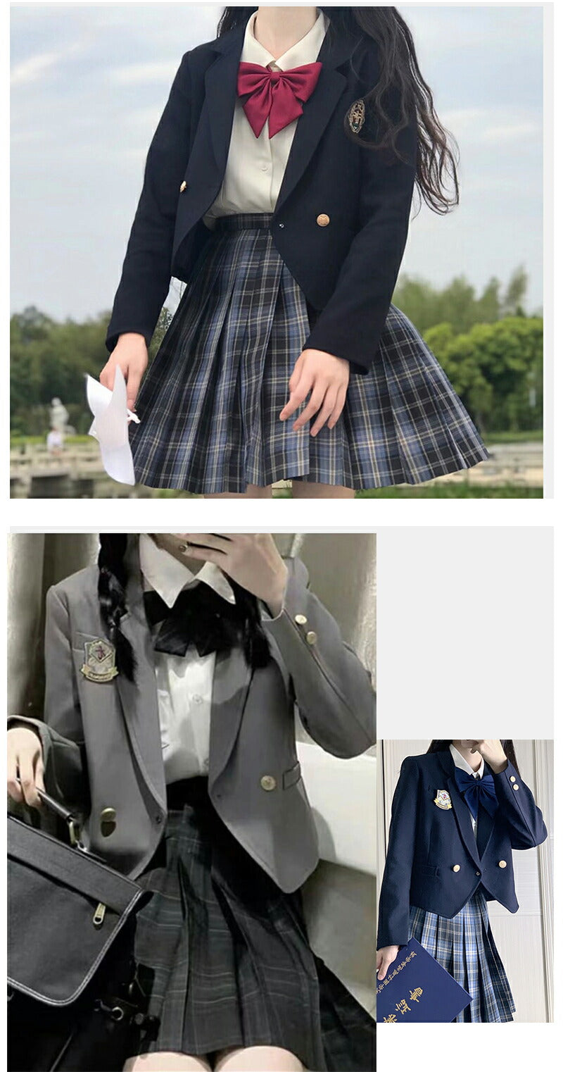 【部分即納】卒業式 スーツ 女の子 5点セット スーツ女の子 フォーマルスーツ 子供スーツ jk制服 高校生 小学生 item-011
