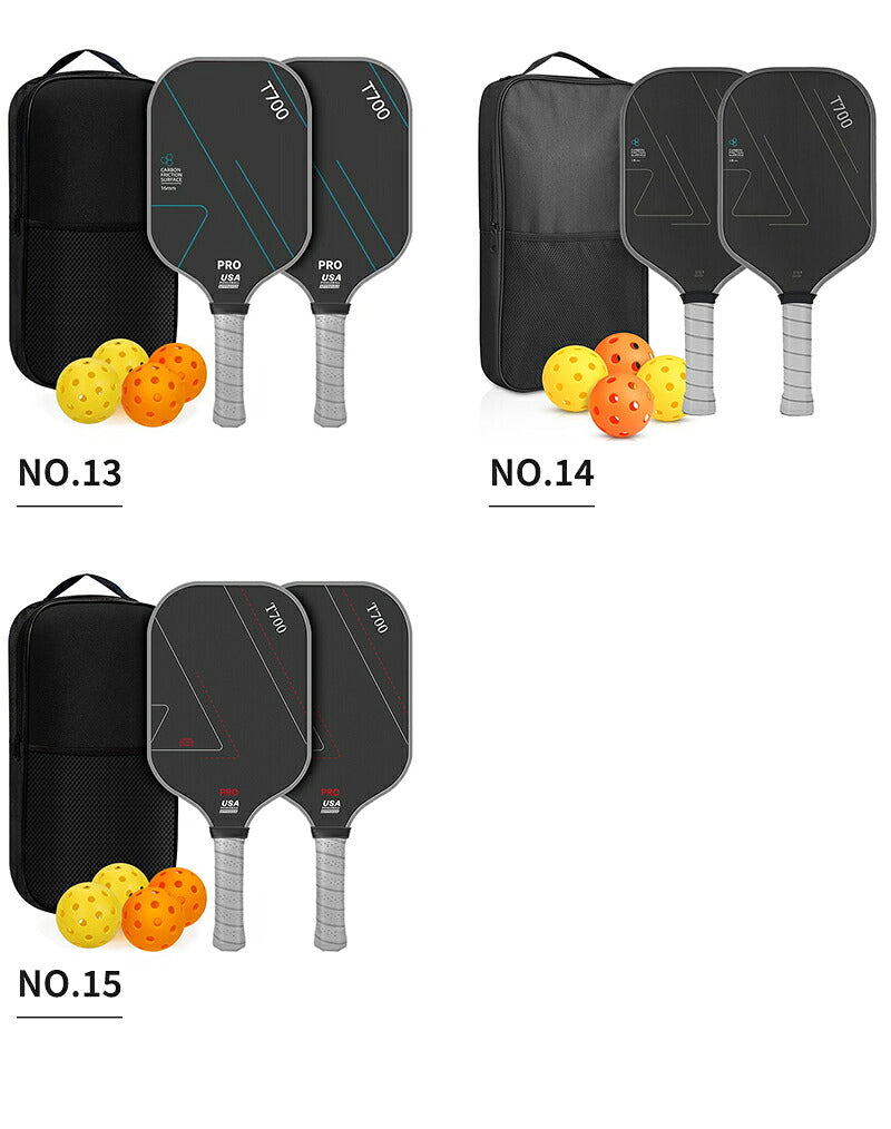 ピックルボール パドル ピックルボール ラケット セット ラケット×2本 ボール×4個 収納バッグ×1個 初心者 中級者 上級者 ピックルボールラケット パドルセット 軽量 スポーツ アウトドア レジャー 家族