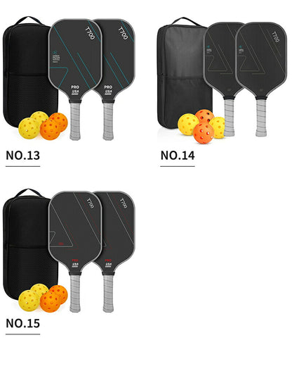 ピックルボール パドル ピックルボール ラケット セット ラケット×2本 ボール×4個 収納バッグ×1個 初心者 中級者 上級者 ピックルボールラケット パドルセット 軽量 スポーツ アウトドア レジャー 家族