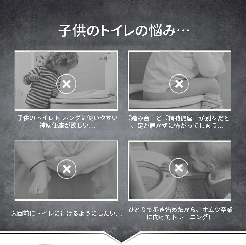 補助便座 トイレトレーニング トイレトレーナー トイトレ 折りたたみ 子供用 踏み台付き 男の子 女の子 高さ調整可能 おしゃれ コンパクト 水洗い可能 安全 トイレ 練習 補助 便座 トイレ補助 踏み台 子供 子ども ステップ ステップ台