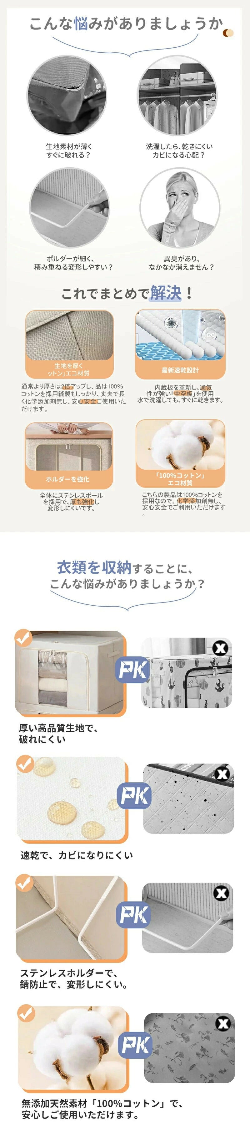 収納ボックス 大容量 折りたたみ 収納ケース 衣類収納 ボックス 衣類収納袋 布 布製 窓付き フタ付き 整理 洋服収納ボックス 布団 おもちゃ 前開き 4個セット 24L 66L 100L 積み重ね 頑丈 洋服収納 衣替え 収納 クローゼット 押入れ