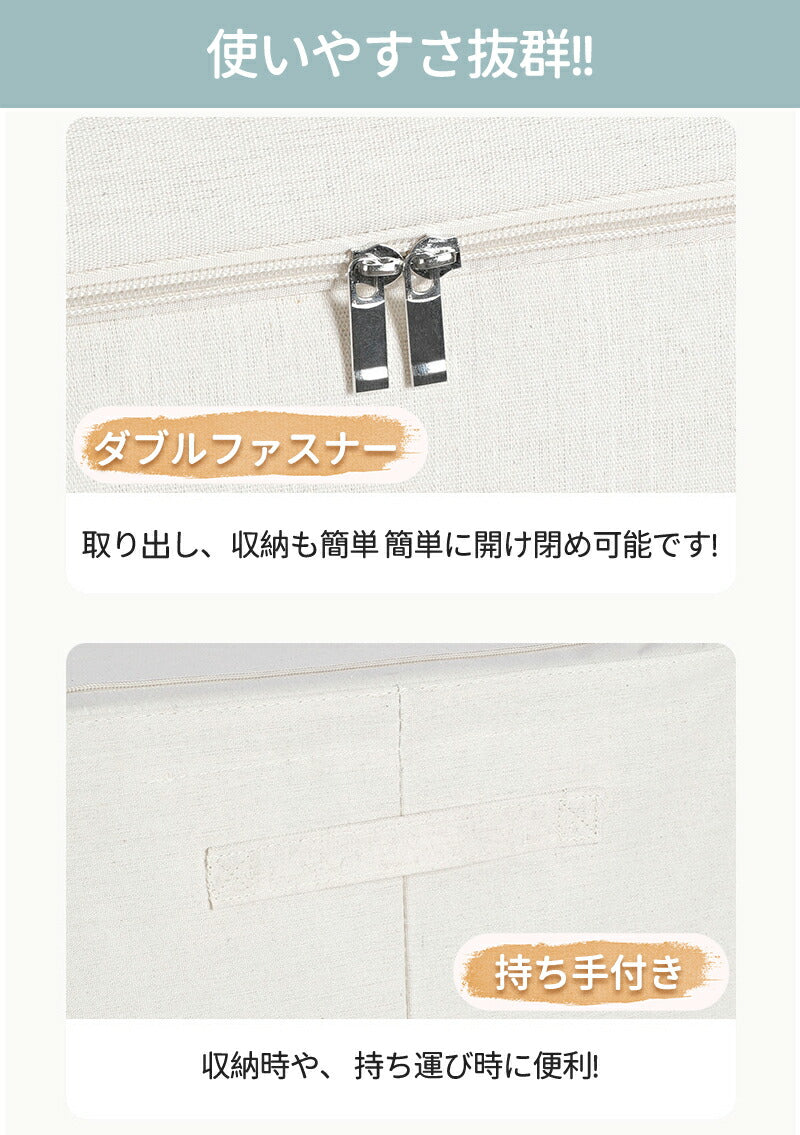 一部即納 収納ボックス 折りたたみ 100L 衣類収納 収納ケース 布 ボックス Lサイズ 衣類収納袋 大容量 フタ付き おしゃれ 省storage-1076