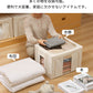 一部即納 収納ボックス 折りたたみ 100L 衣類収納 収納ケース 布 ボックス Lサイズ 衣類収納袋 大容量 フタ付き おしゃれ 省storage-1076