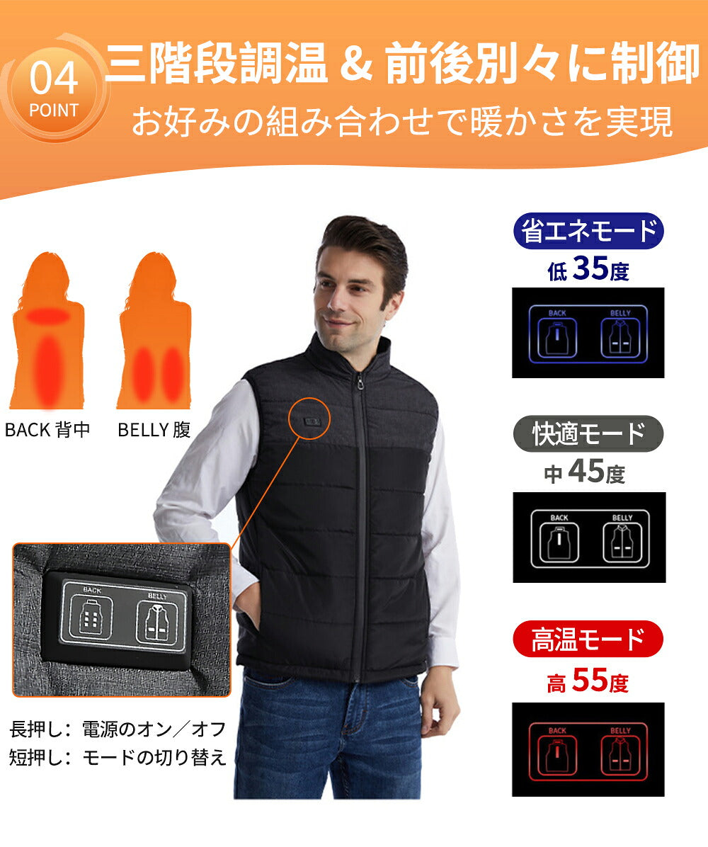 楽天1位 電熱ベスト バッテリー付き 日本製ヒーター 裏起毛 5秒速暖 バッテリー給電 洗える 軽量 メンズ レーディス 11エリア発熱 電熱ウェア 加熱ベスト 大きいサイズ 防寒ベスト ベスト 通勤通学 男女兼用 温熱ベスト ヒーターベスト