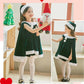 仮装 サンタコス 子供 サンタ服 クリスマス コスチューム 女の子 ポンチョ 2点セット ジュニア キッズ マント 子供服 帽子 キッズ服 演出服 サンタコスプレ サンタ コスプレ ワンピース 衣装 クリスマスプレゼント コスプレ