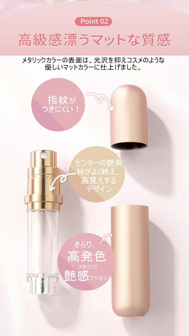 アトマイザー 香水 ボトル 持ち運び 詰め替えボトル  5ml 8ml マグネット 式キャップ ガラス ボトル おしゃれ かわいい 底bottle-001