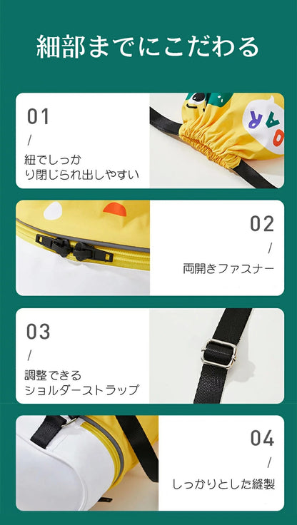 プールバッグ キッズ かわいい ナップサック 2層式 キッズ おしゃれ 子供 ビーチバッグ プールバック スイムバッグ プール 水泳 スイミング バッグ 低学年 男の子 小学生 女子 キャラクター 靴収納 アニマル 男子