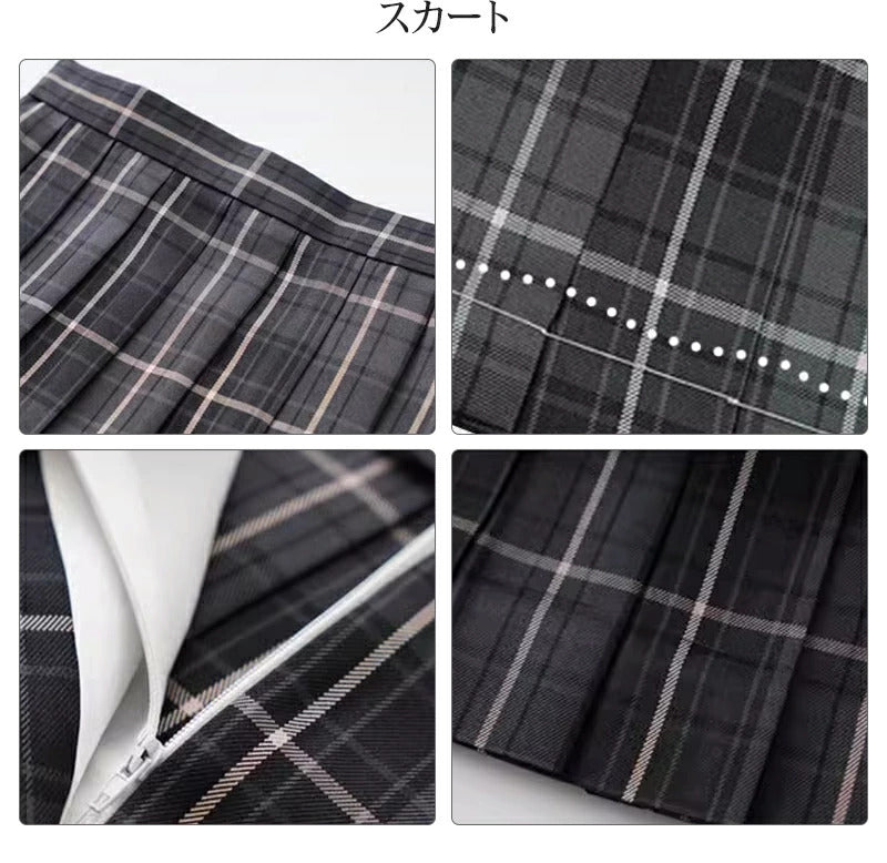 卒業式 スーツ 女の子 5点セット スーツ女の子 フォーマルスーツ 子供スーツ jk制服 高校生 小学生 小学校 XS S M L XL XXL 150 160 キッズ ジャケット ブラウス 中学生 チェックスカート スカート フォーマル 制服 リボン