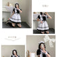 メイド服 メイド 服 6点セット コスプレ 可愛い 女の子 レディース メンズ 半袖 ロリータ ワンピース リボン 黒 ピンク ハロウィン 衣装 大きいサイズ クラシカル 定番 S-5XL ゴスロリ 男性ウケ かわいい 洋服