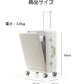 スーツケース フロントオープン キャリーケース フレームタイプ 65L 軽量 ダイヤルロック ダブルキャスター シンプル ビジネス L サイズ 7泊 コップホルダー ロック ハードケース 出張 海外 国内 旅行  かわいい フレームタイプ