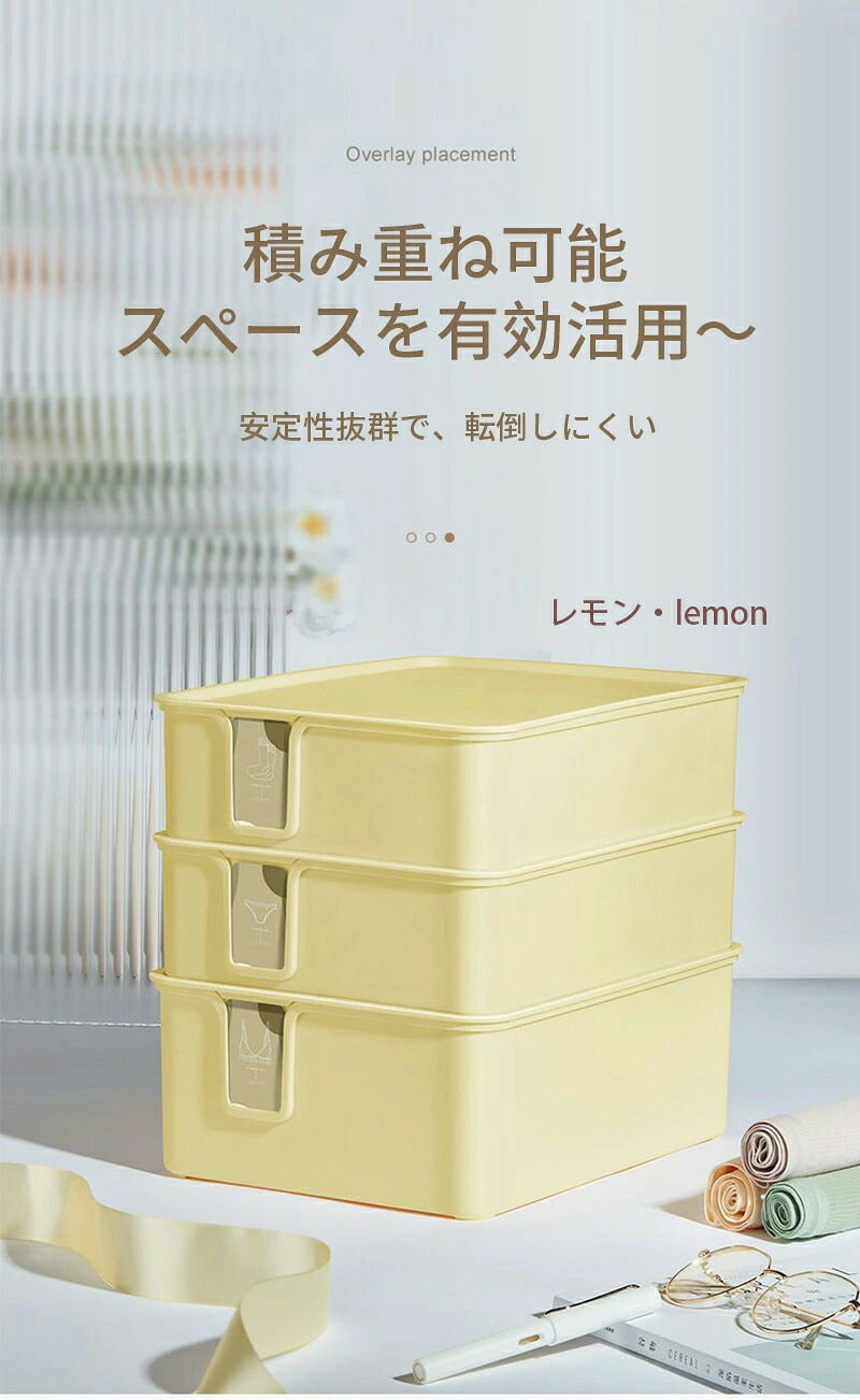 下着収納ボックス 仕切り 下着仕切りボックス 蓋付き 10マス ホワイト 蓋付下着収納ボックス 引出し収納 整頓ボックス 大容量 引き出し仕切り 靴下 パンツ ブラジャー ネクタイ 織物 スカーフ 収納便利 小物収納 ケースボックス寝室