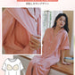 ルームウェア 妊婦 パジャマ 授乳 出産 産後 授乳服 ママ マタニティパジャマ 春 秋 入院 入院準備 ポケット ワンピース 前開き シンプル ボーダー 授乳pajama-005