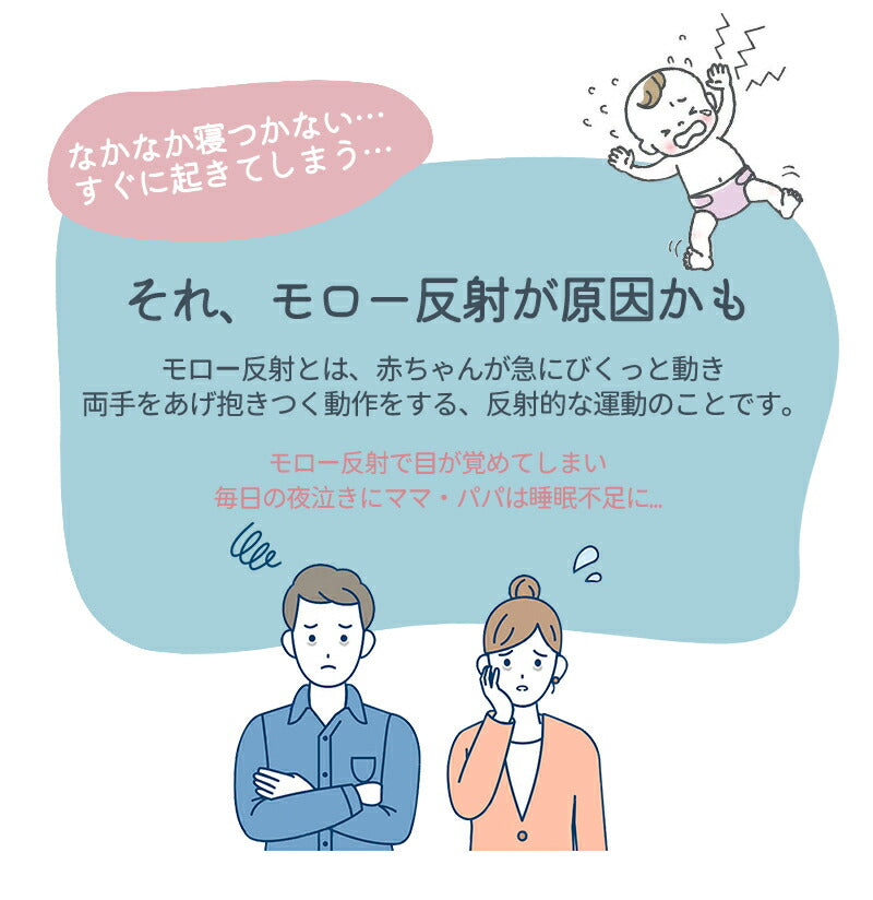スワドル おくるみ モロー反射 ベビー 赤ちゃん 夜泣き 新生児 寝かしつけ スリーパー 綿 背中スイッチ 安眠 通気性 吸水性 柔らかく 100%綿 コットンsleepbag-002