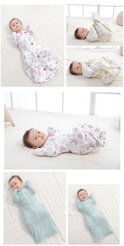スワドル おくるみ モロー反射 ベビー 赤ちゃん 夜泣き 新生児 寝かしつけ スリーパー 綿 背中スイッチ 安眠 通気性 吸水性 柔らかく 100%綿 コットン 着るおくるみ 出産祝い ベビー服 冬 夏 無地 かわいい プレゼント 男の子 春 服