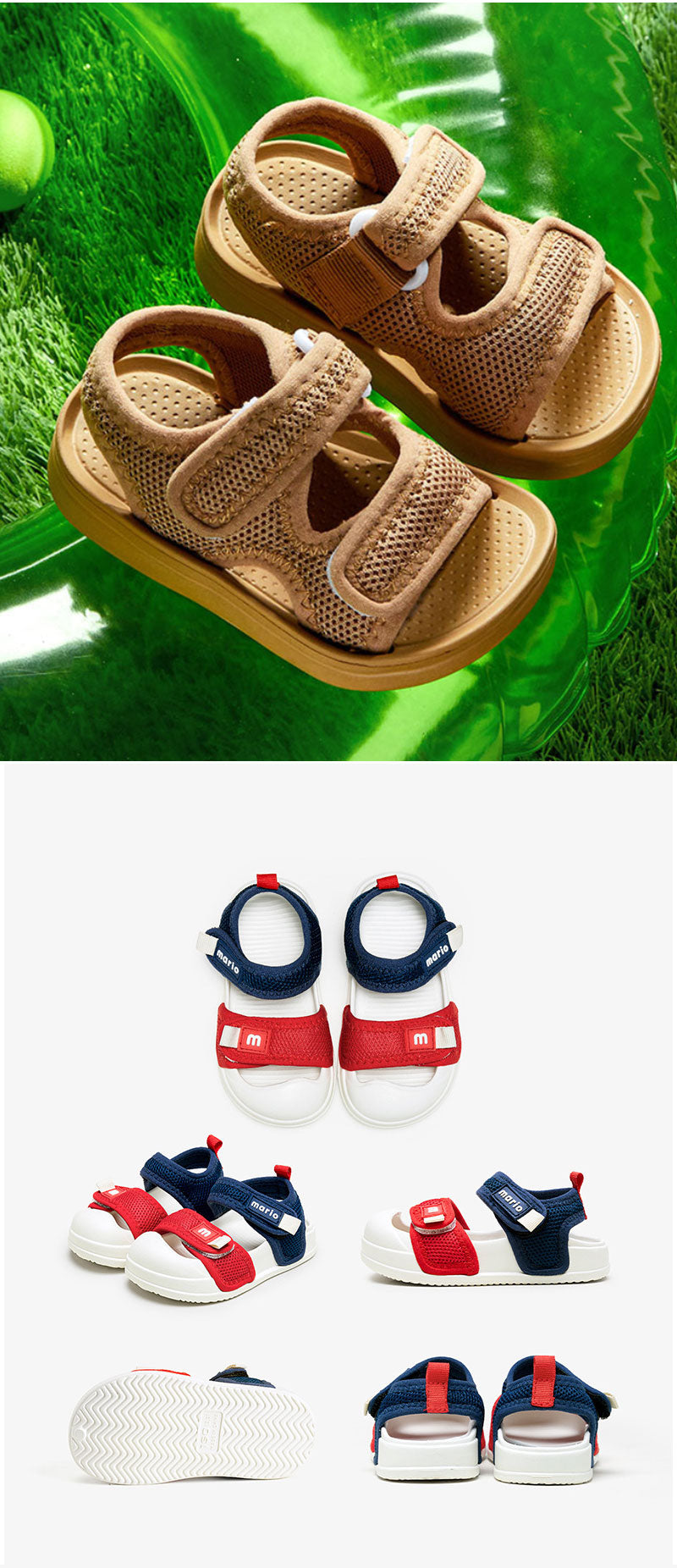 【クーポン利用で1,680円★20日終了！】一部即納★ スポーツ サンダル ベビー 男の子 キッズサンダル ベビーサンダル 子供サンダル マジックテープ 軽量 履きやすい 女の子 13cm 14cm 15cm 16cm 17cm 18cm 19cm 20cm ベルクロ つま先ガード スポーツサンダル 夏 赤ちゃん