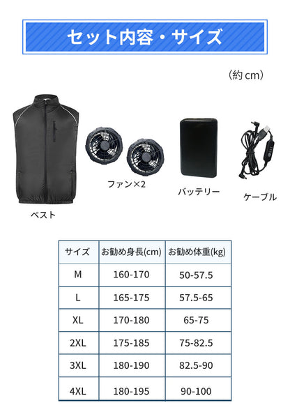 空調ベスト フルセット 空調ウェア 長袖 空調作業服 長袖空調 作業 服 20000mAhバッテリー モバイルバッテリー付き ファンベスト 空調扇風服 3段階強風 36h連続送風 エアコン服 UVカット UPF 50+ 建設作業 アウトドア 父の日