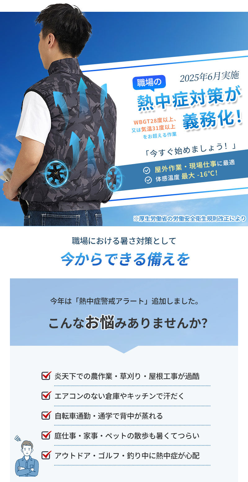 空調ベスト フルセット 空調ウェア 空調作業服 作業 服 20000mAhバッテリー モバイルバッテリー付き ファンベスト 空調扇風服 3段階強風 36h連続送風 エアコン服 UVカット UPF 50+ 建設作業 アウトドア 父の日