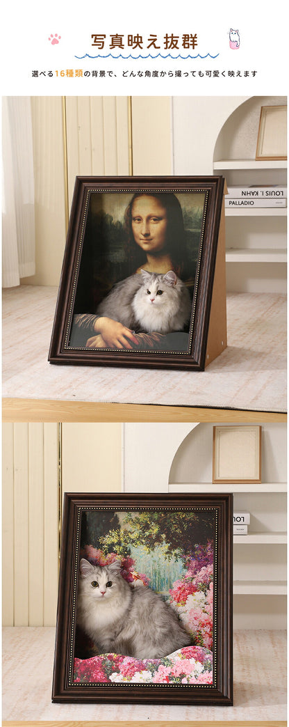 猫 爪とぎ ダンボールハウス ハウス ペット 爪研ぎ 絵画 4D つめとぎ ソファー 猫 アート ソファー 油絵風 風景画 大きい インテリア ねこ おもちや 段ボール 耐久性 ビッグサイズ 猫つめとぎ おしゃれ ペットベッド キャット にゃんこ INS 家具傷防止