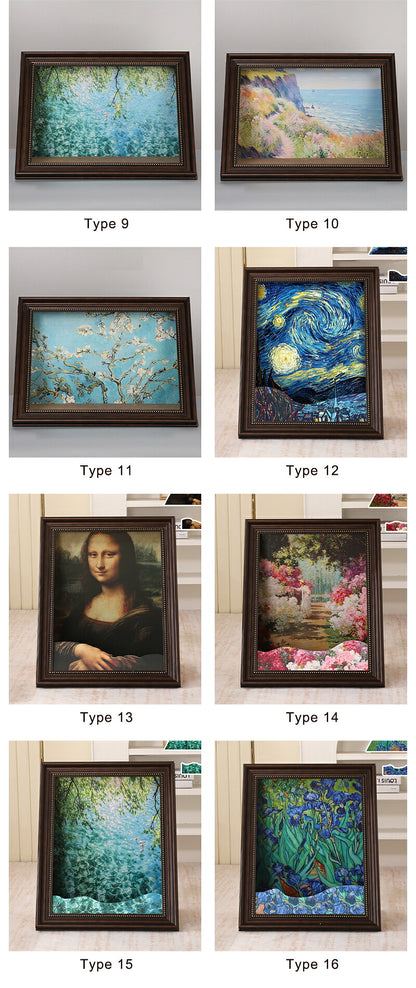 猫 爪とぎ ダンボールハウス ハウス ペット 爪研ぎ 絵画 4D つめとぎ ソファー 猫 アート ソファー 油絵風 風景画 大きい インテリア ねこ おもちや 段ボール 耐久性 ビッグサイズ 猫つめとぎ おしゃれ ペットベッド キャット にゃんこ INS 家具傷防止