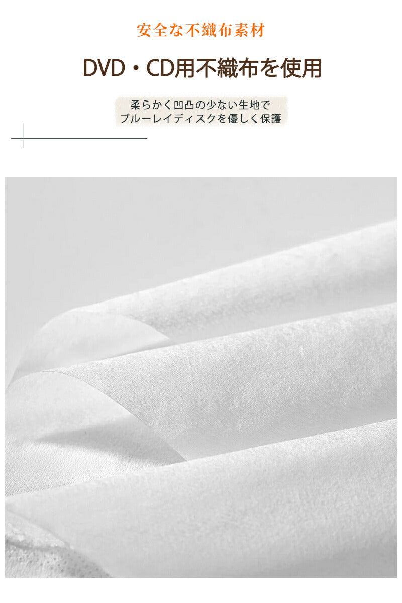 ケース cd DVDケース DVD 収納ケース コンパクト 1枚 12枚 48枚 120枚  ファイル おしゃれ cd 不織布 収納 ブルーレイディスク スリム 大容量 プラスチック 透明 持ち運び 2枚組 かわいい CDケース 収納ファイル ボックス インテリア 両面収納 便利グッズ