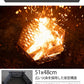 焚き火台 キャンプ ゴトク 焚き火 BBQ 収納袋付き ブラック 防炎 スパッタ 2-4人用 ステンレス鋼 １台多役 灰受け付き 薪グリル 炊き火台 燃焼効率高い お洒落 アウトドア バーベキューコンロ 薪台 手入れ簡単 大型 たき火台