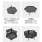 焚き火台 キャンプ ゴトク 焚き火 BBQ 収納袋付き ブラック 防炎 スパッタ 2-4人用 ステンレス鋼 １台多役 灰受け付き 薪グリル 炊き火台 燃焼効率高い お洒落 アウトドア バーベキューコンロ 薪台 手入れ簡単 大型 たき火台