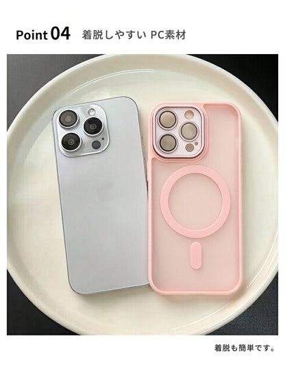 iphone16 ケース MagSafe iphone15 ケース スマホケース iphoneケース magsafe対応 iphone14 クリアケース iphone13 pro マグセーフ iphone12 ワイヤレス充電対応 透明 耐衝撃 シンプル 背面 メンズ レディース