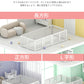 【場所別活用】赤ちゃん ベビーサークル 扉付き ハイタイプ 140×200cm プレイヤード モダン ベビールーム ベビーゲート 長方形 ドア付セットドア つきbabycircle-001