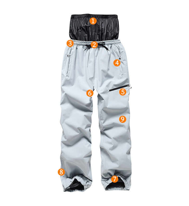 スノーパンツ ロングズボン  スノーボードウェア パンツ レディース メンズ ボードウェア スキーパンツ 長ズボン 防水ゴアテックスパンツ 防風 防寒 冬服 アhxf0004