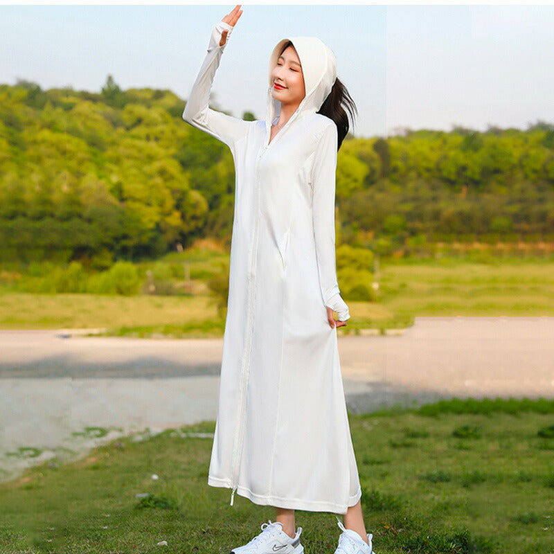 パーカー M/L/LL 着るだけで 紫外線対策 UVカットパーカー レディース トップス 長袖 羽織り 大きいサイズ 春夏 UV パーカー UVカットパーカー  uvpaka-007