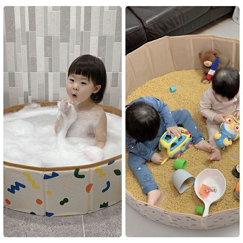 プール 折りたたみ 空気入れ不要 120×30cm ビニールプール コンパクト おしゃれ ベランダ 直径120cm 持ち運び便利 家庭用 折り畳み 冬 遊び 日 pool-005-12030