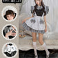 メイド服 ハロウィン コスプレ 半袖 蝶結ぶ メイド 可愛い 女の子 セクシー カップル ロリータ 定番 衣装 レディース エプロン ドレス アリス風仮装 上質maid-010