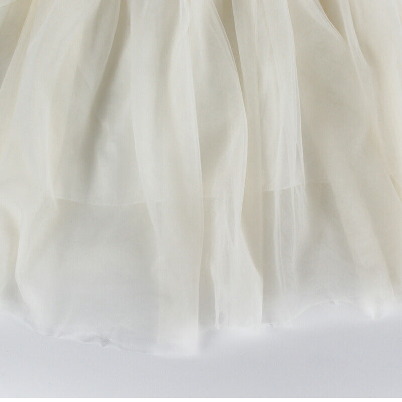 ベビー ワンピース 長袖 80 結婚式 フォーマル チュール ベビー服 女の子 ベビードレス 90 100 キッズ 赤ちゃん レースドレス sgato-004
