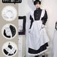 メイド服 ハロウィン コスプレ 長袖 メイド 可愛い 女の子 セクシー カップル ロリータ 定番 衣装 レディース エプロン ドレス アリス風仮装 男ウケ 大きmaid-008