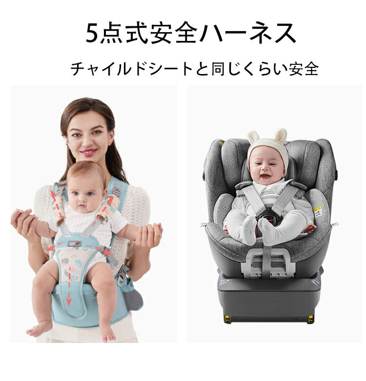 ヒップシート 抱っこ紐 抱っこひも だっこひも おんぶ紐 多機能 新生児 赤ちゃん  パパママ兼用 「カチッとロック」でより安心 肩ひものファスナー サイズ調節dakkohimo-004