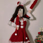 サンタ コスプレ セクシー 兎耳 うさぎ ウサギ 4点セット バニー バニーガール カチューシャ クリスマス コスプレ サンタコス 大人 コスチューム レディーsanta-003