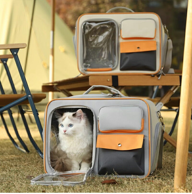 ペットリュック ペットキャリーバッグ キャリーバッグ バッグ 折りたたみ キャリーカート 犬 猫 小型犬 カモフラ お出かけ 旅行 通院 病院 軽量 通気性 災petbag-301