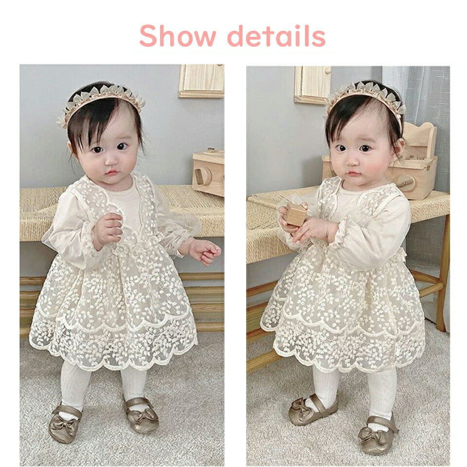 一部即納 ベビードレス ベビー ワンピース 女の子 可愛い 長袖 セレモニードレス 結婚式 ベビーギフト お宮参り 発表会 お出かけ 入園 入学 セレモニー 誕babysgato-001