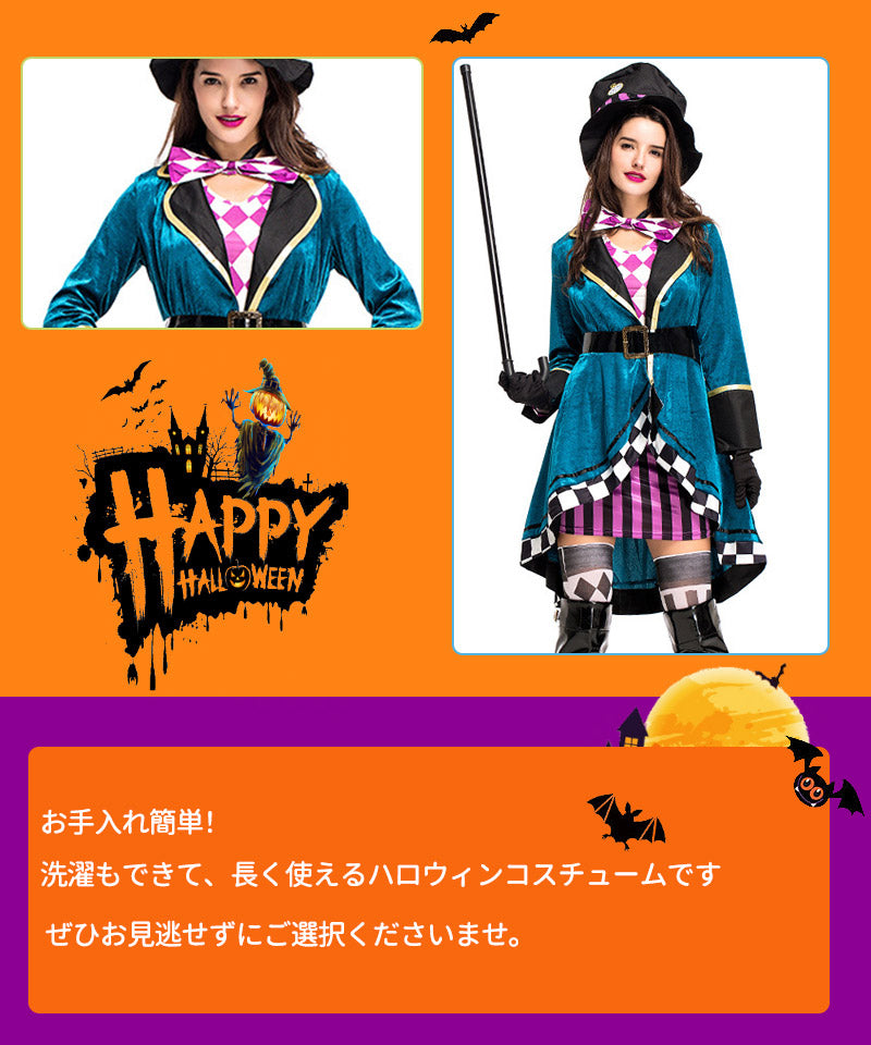 ハロウィンコスプレ衣装 魔法使い  魔女 コスチューム フリンジ付きワンピース　セクシー 魔女 童話 コスチューム コスプレ 衣装 仮装 ハロウィン レディースwsf015
