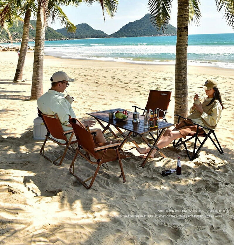 木目調 アルミ ロールテーブル 120x60cm ロータイプ 軽量 テーブル ロールトップテーブル アウトドアテーブル アルミテーブル アウトドア キャンプ ソ table-003-cp