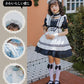 メイド服 子供 ハロウィン コスプレ 演出服 半袖 蝶結ぶ メイド 可愛い 女の子 セクシー カップル ロリータ 定番 衣装 レディース エプロン ドレス アリmaid-011