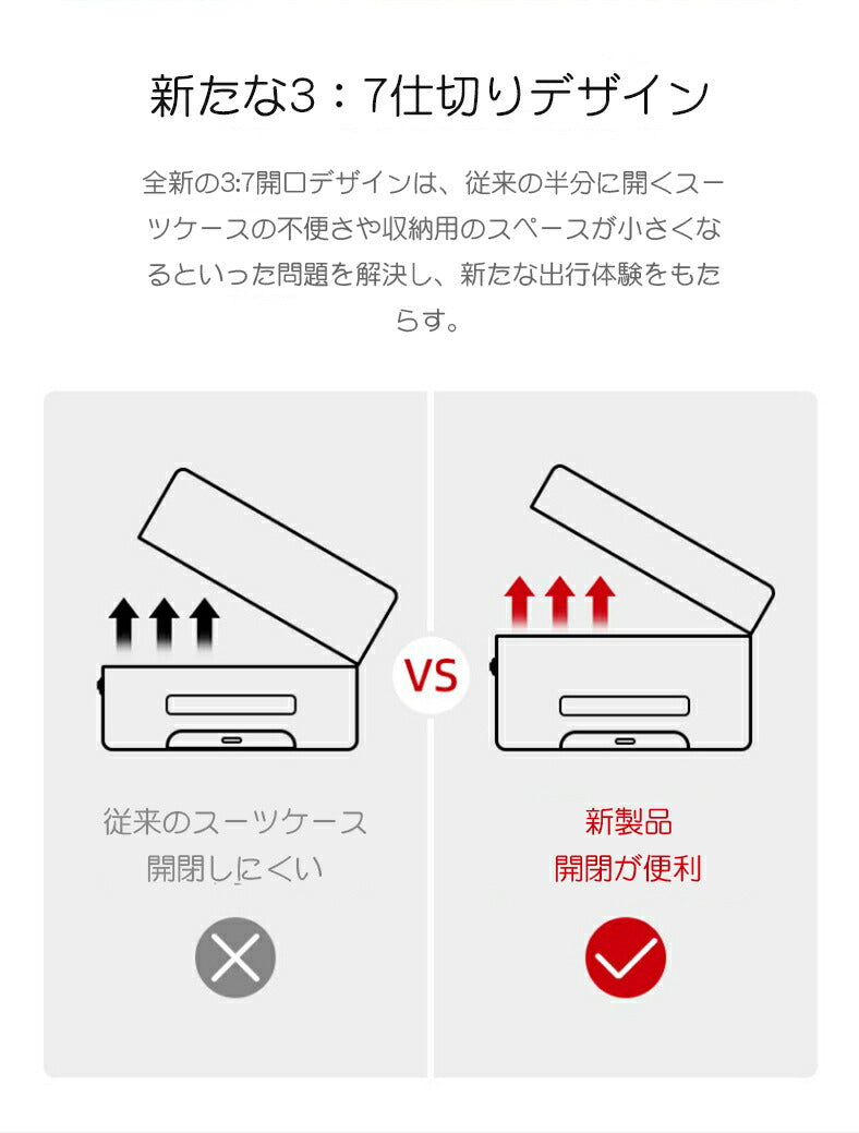 スーツケース 5-7泊 78L キャリーケース 軽量 Lサイズ 大容量 TSA おしゃれ かわいい ins人気 短途旅行 出張 ビジネス バッグ 6色 安い レsuitcase-010